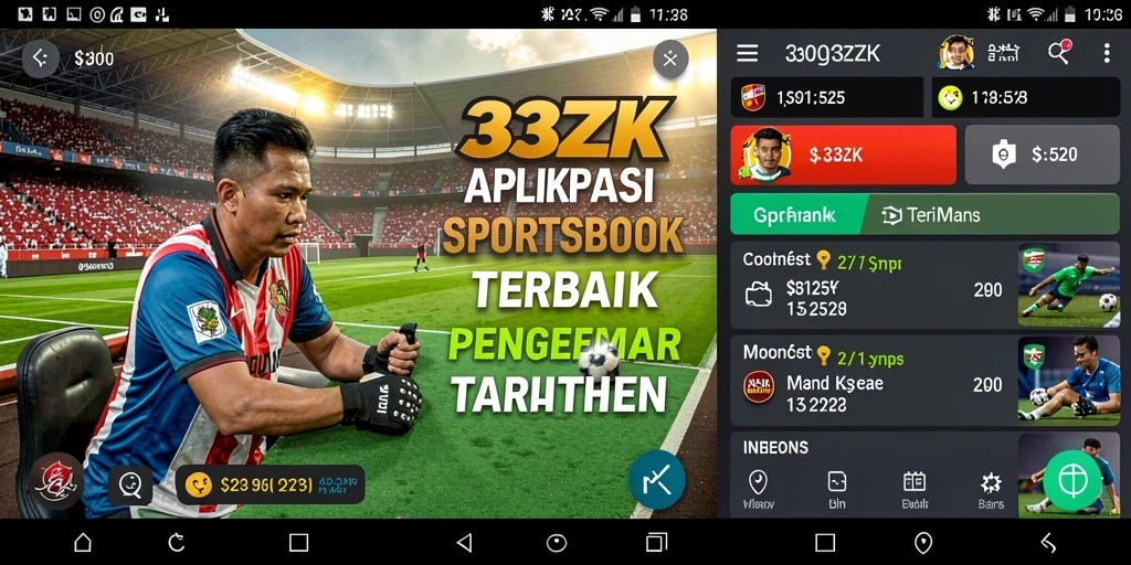 Screenshot utama 33ZK menampilkan pengalaman taruhan olahraga yang mengasyikkan.