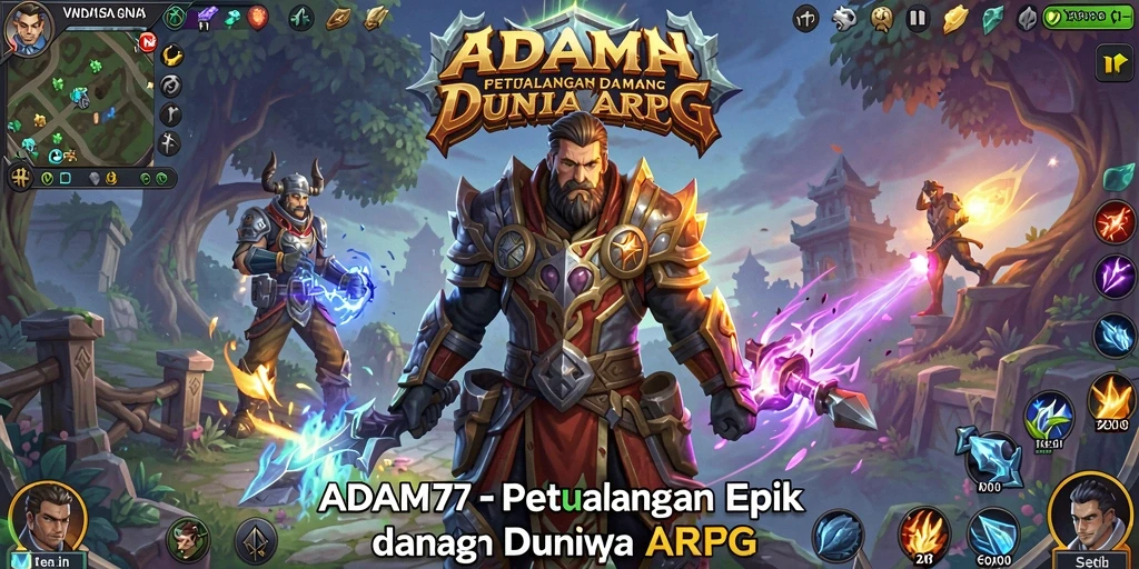Tampilkan gameplay seru ADAM77 di dunia ARPG.
