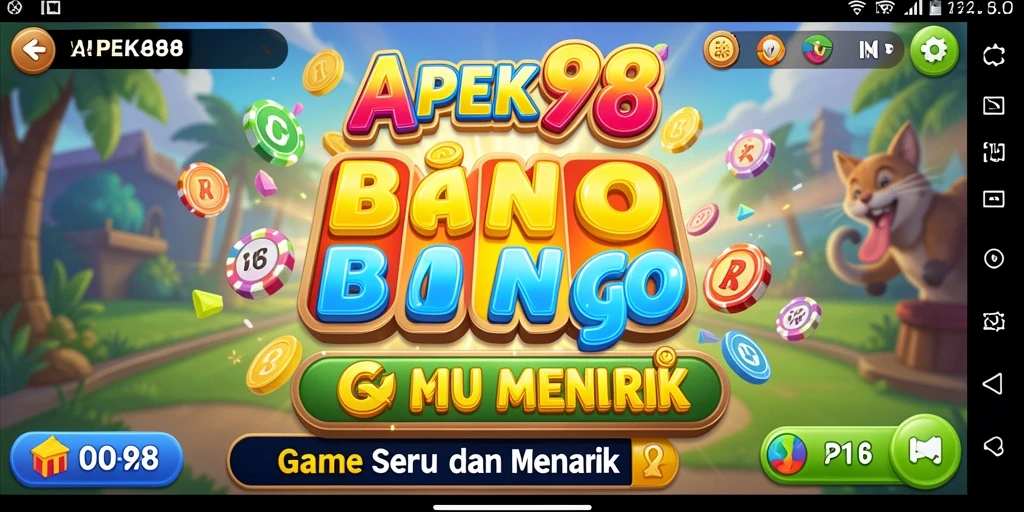 Screenshot APEK88 menampilkan gameplay Bingo yang seru dan interaktif.