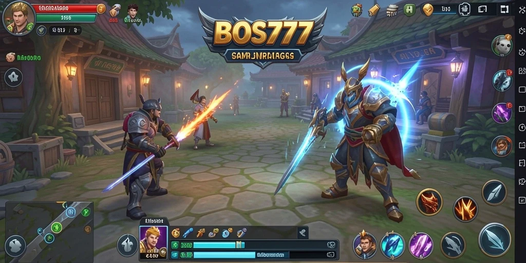 Screenshot gameplay BOS777 menampilkan pertempuran strategis yang seru.