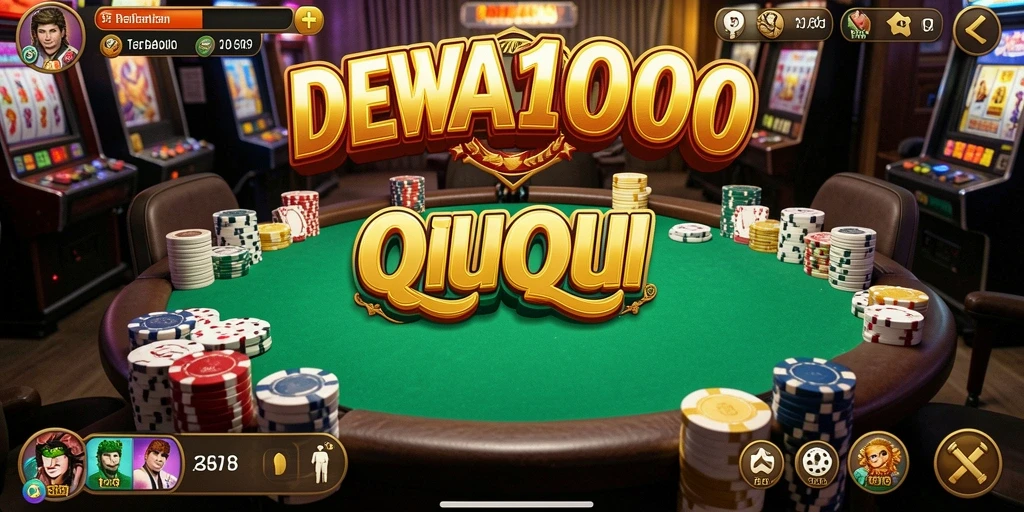 Tampilan gameplay seru QiuQiu di DEWA1000.