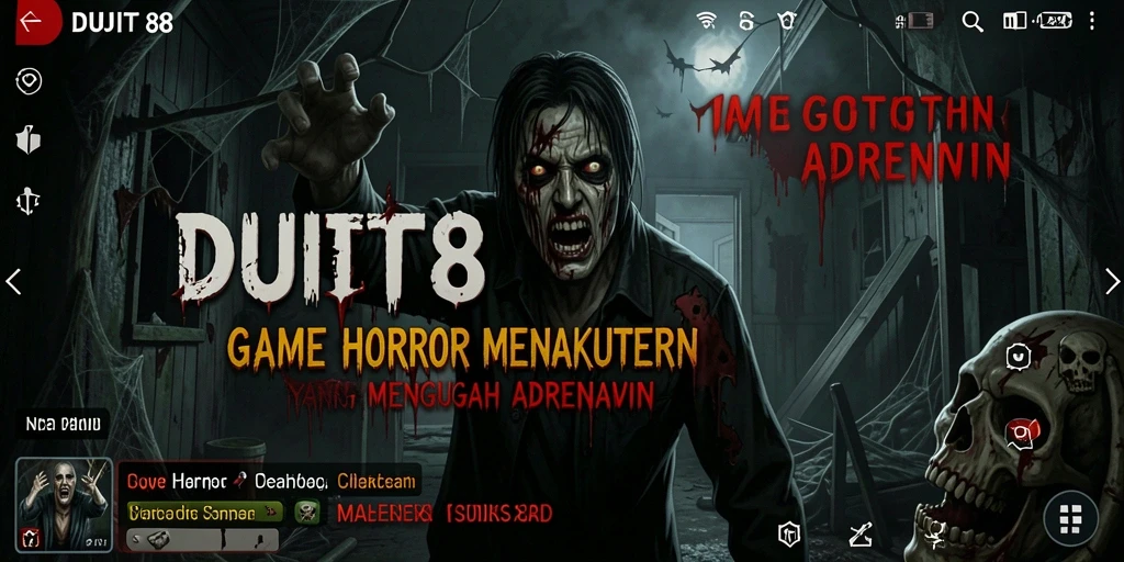 Screenshot gameplay yang menampilkan momen menegangkan dalam DUIT8.