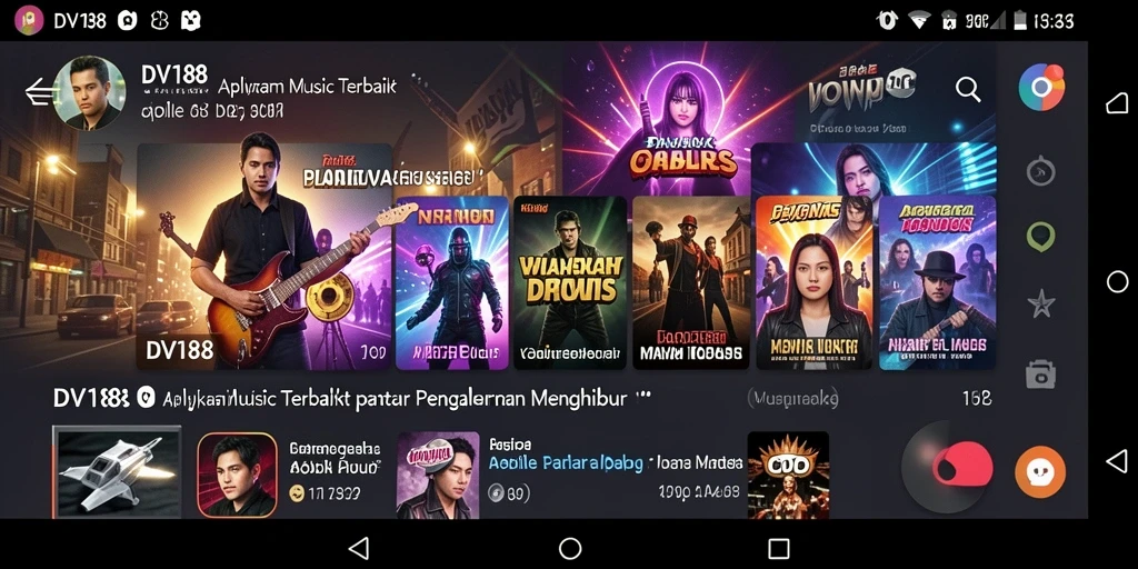 Screenshot gameplay DV188 menampilkan keseruan bermain musik.