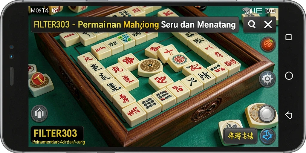 Screenshot gameplay FILTER303 yang menampilkan keseruan permainan Mahjong.