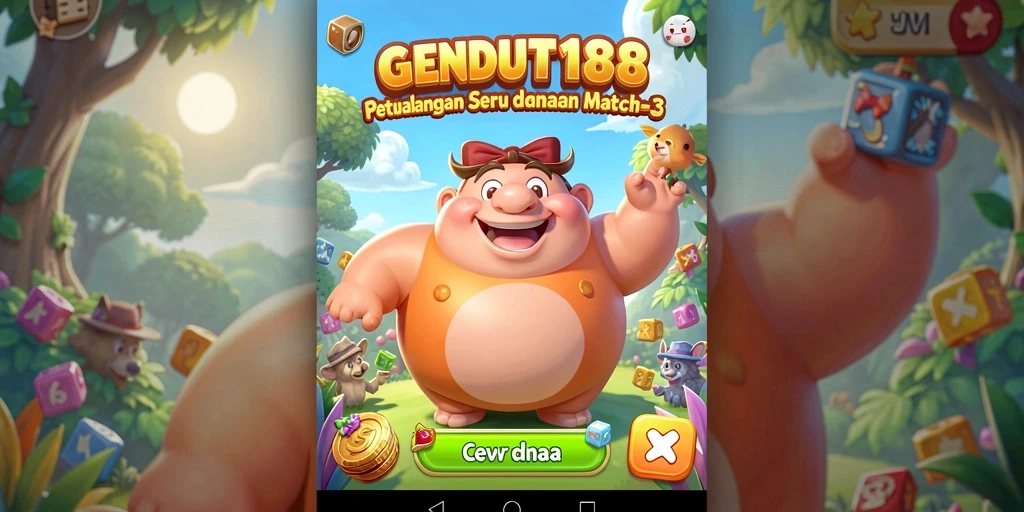 Tampilan gameplay GENDUT188 yang penuh warna dan menyenangkan.