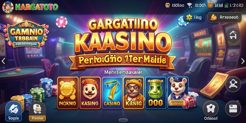 Tangkapan layar gameplay HARGATOTO menampilkan aksi kasino yang seru dan mendebarkan.