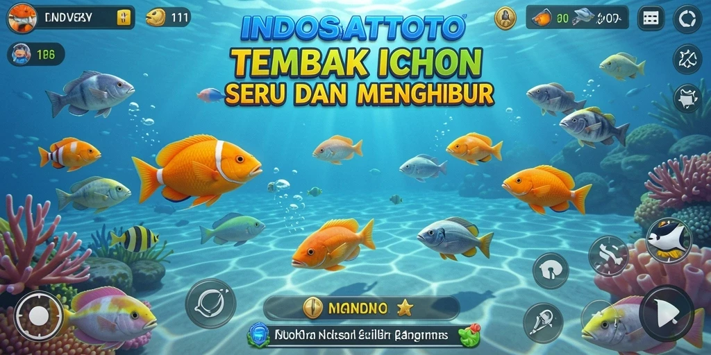 Tampilan menawan dari permainan Tembak Ikan INDOSATTOTO.
