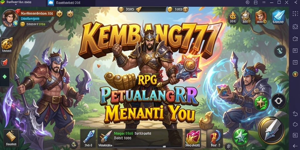 Screenshot KEMBANG777 menampilkan karakter bertarung dalam dunia RPG yang menakjubkan.
