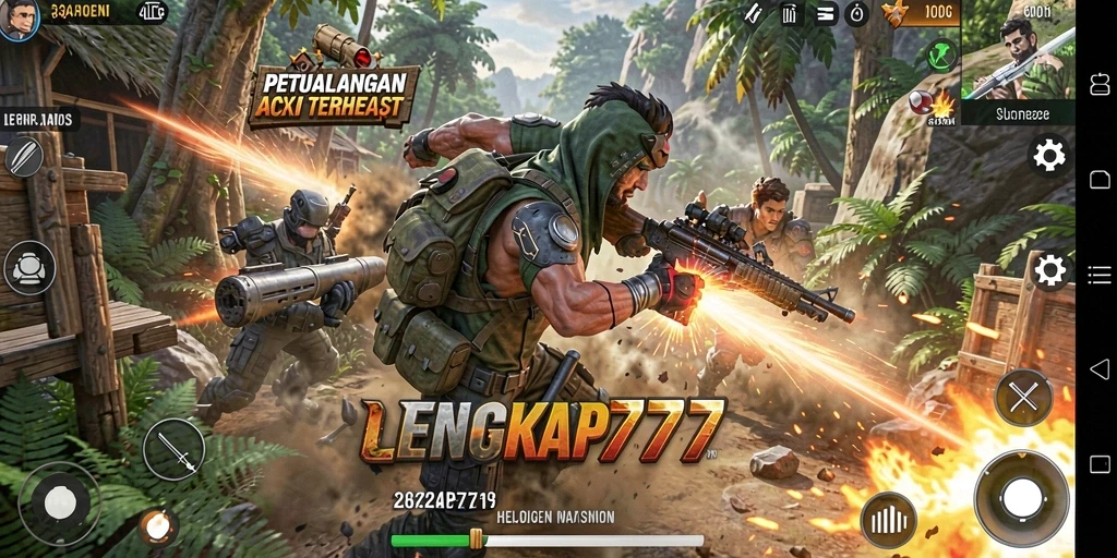 Tampilan menegangkan dari gameplay LENGKAP777 yang penuh aksi.