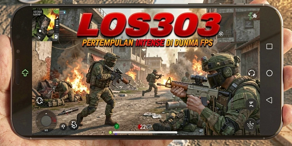 Screenshot gameplay LOS303 menampilkan aksi tembak-menembak yang mendebarkan.