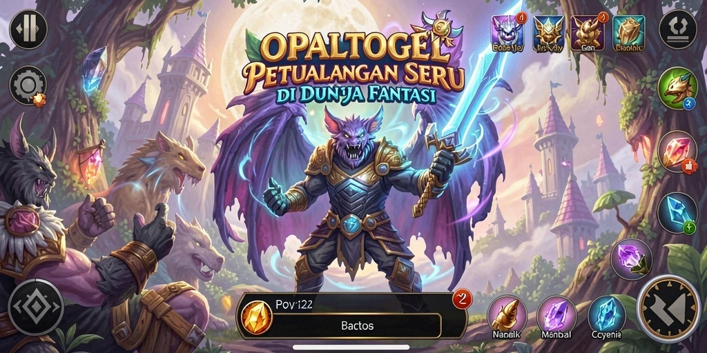 Screenshot menampilkan gameplay seru OPALTOGEL di dunia petualangan fantastis.