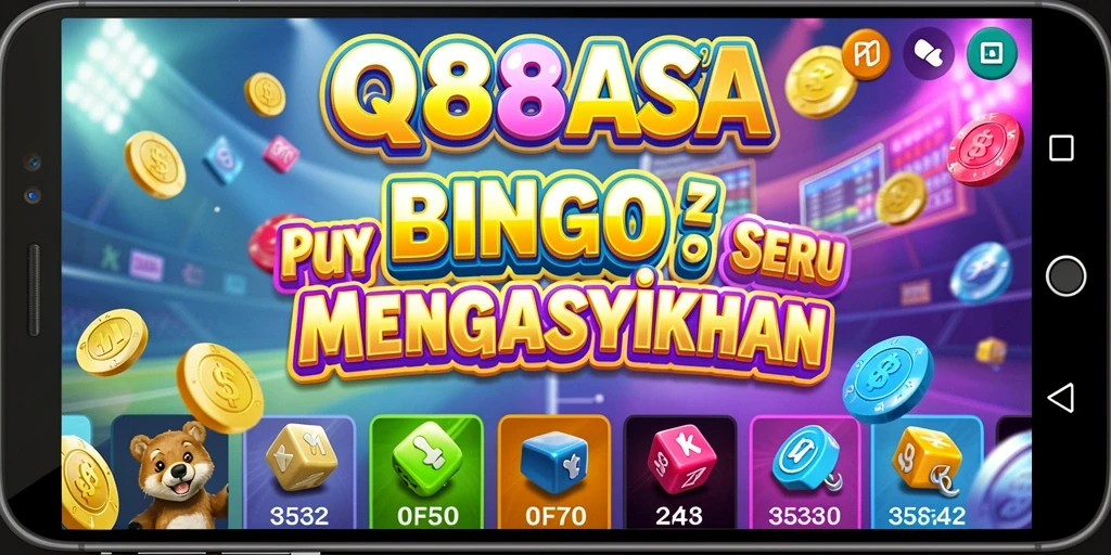 Tampilan gameplay QQ88ASIA yang menarik dalam permainan Bingo.