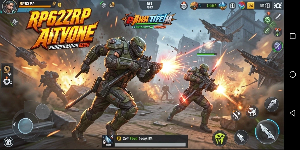 Tampilan seru gameplay RP62RP yang penuh aksi.