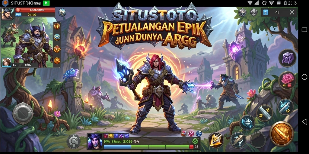 Tampilan gameplay menegangkan dalam petualangan ARPG SITUSTOTO.