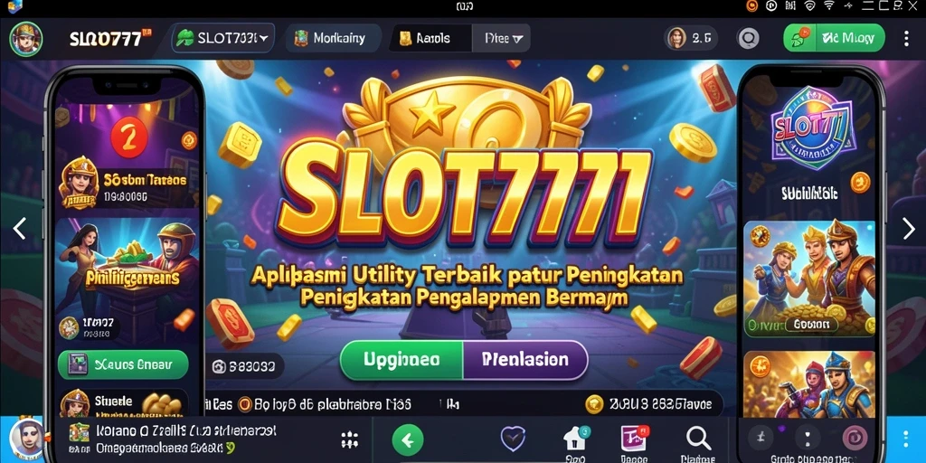 Tampilan screenshot utama SLOT777 dengan fitur Utility yang menarik.