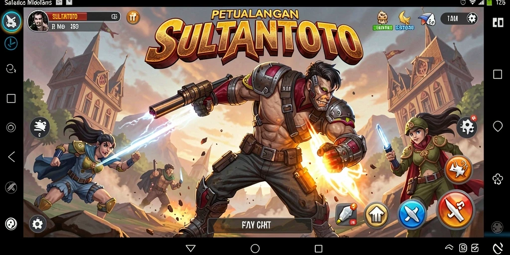 Tampilan seru dari gameplay SULTANTOTO yang mendebarkan.
