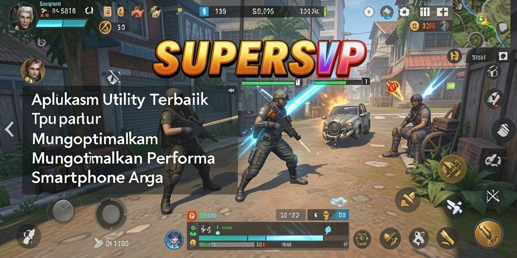 Tampilan aplikasi SUPERSVIP yang memudahkan pengguna mengoptimalkan smartphone.