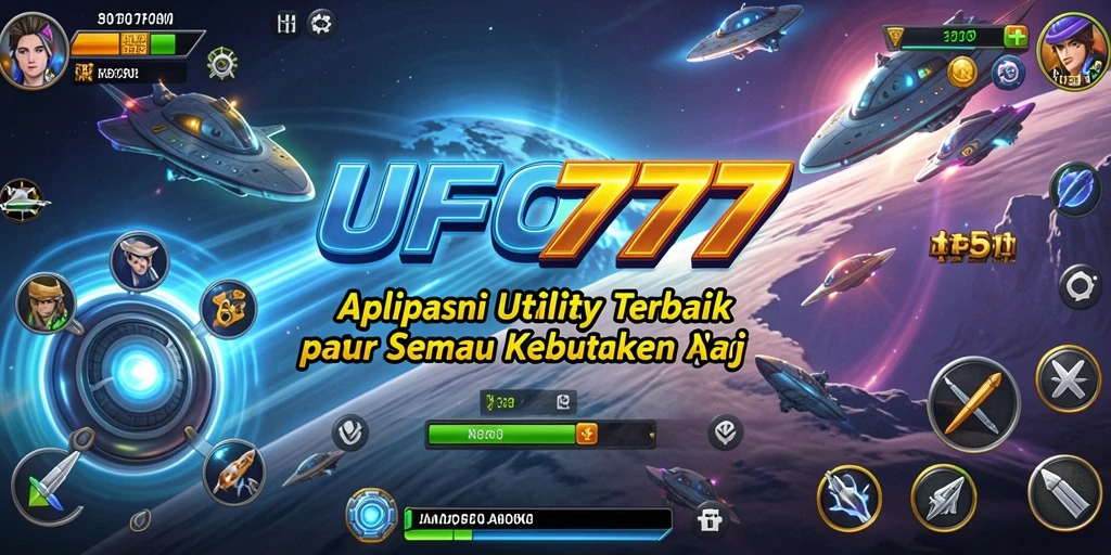 Tampilan utama UFO777 dengan berbagai fitur utility yang menarik.