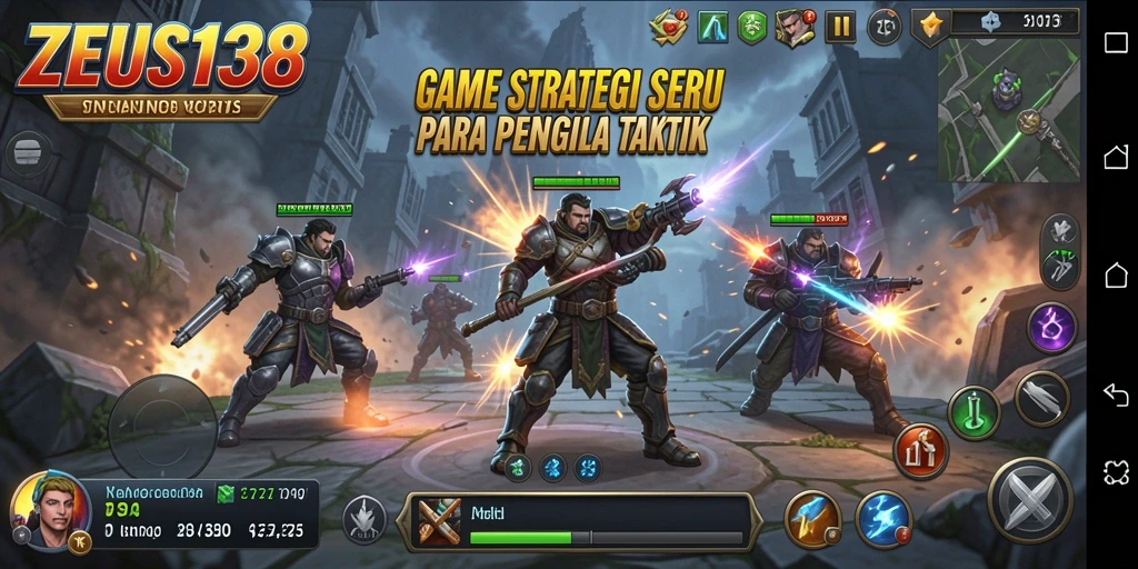 Tampilan gameplay seru dalam ZEUS138 yang penuh strategi.